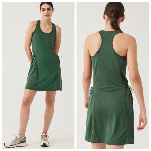 NWT Outdoor Voices RecMesh Dress - Evergreen - Picture 2 of 12